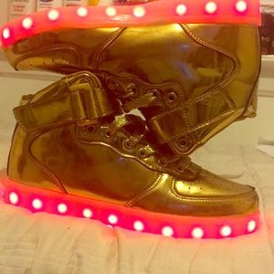 Glowing in the dark shoes